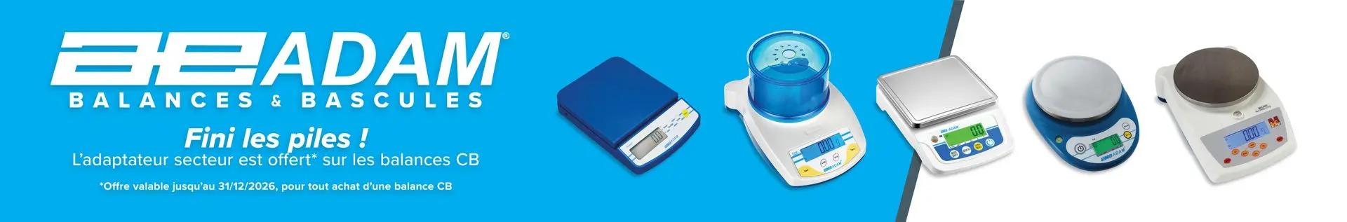 Bannière adam pour balance scientifique Bannière adam pour balance scolaire scientifique